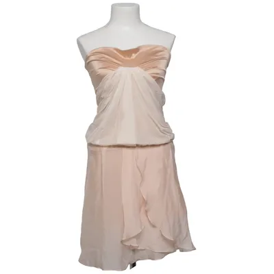 Robe de cocktail (Beige) de Vanessabruno Élasthane, Polyamide, Polyester, Soie
