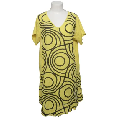 Robe (Jaune, Noir) de Dress Like Marie Coton, Élasthane