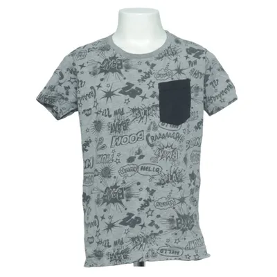 T-shirt (Grå, Svart) från VRS Junior Bomull, Polyester