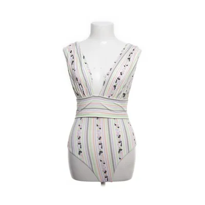 Swimsuit (White, Multicolored) from Malina Nylon, Polyester