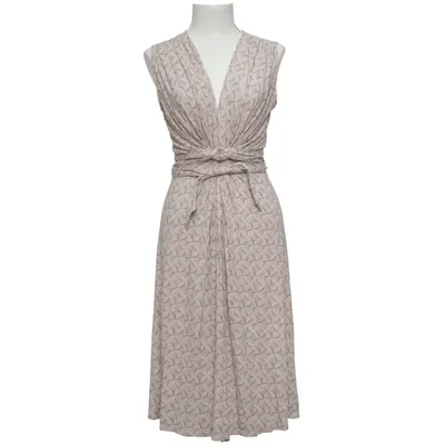 Jurk (Beige, Wit) van Ilse Jacobsen Hornbæk Elastaan, Viscose