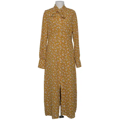 Skjortekjole (Gul, Hvid) fra Fashion Union Elastan, Polyester
