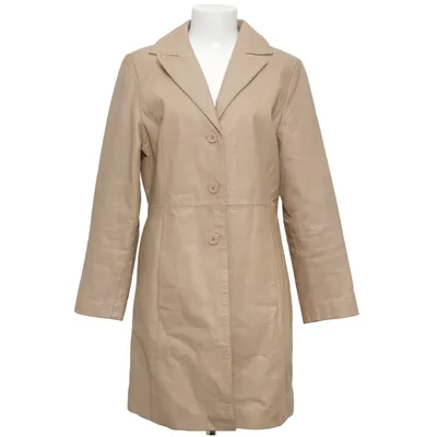 Leren jas (Beige) van Auluna Leather Company Leer