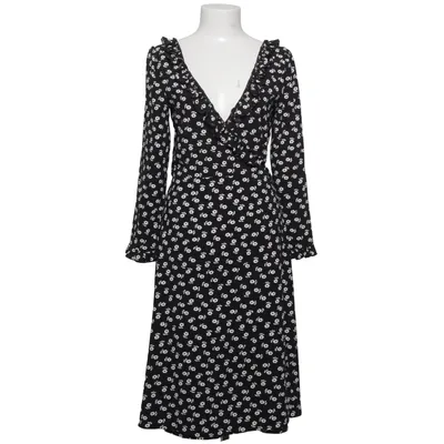 Slå-om-kjole (Sort, Hvid) fra Alexachung Elastan, Polyester