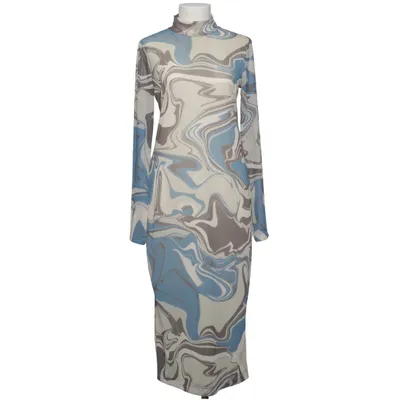 Långklänning (Blå, Grå, Beige) från Gina Tricot Elastan, Polyester