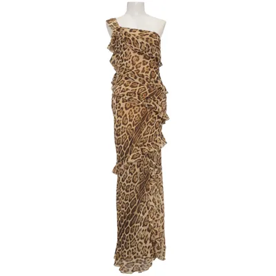 Maxi jurk (Bruin, Beige) van Mango Polyester