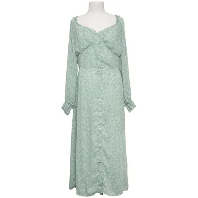 Maxi dress (Green, White) from Missguided Plus Polyester