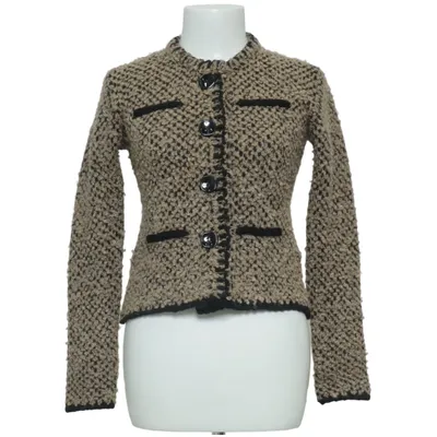Cardigan (Marron, Noir) de Siste's Acrylique, Laine d'alpaga, Polyamide