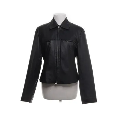 Läderjacka (Svart) från Collection Skinn, Acetat