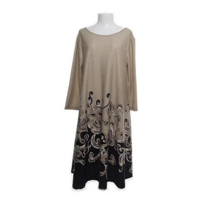 Klänning (Beige, Flerfärgad) från Alexander Gardi Bomull, Polyester
