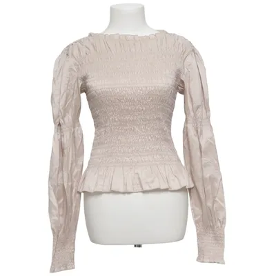 Blouse (Beige) from Gina Tricot Polyamide, Polyester
