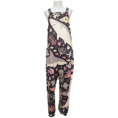 Hängselbyxor (Svart, Flerfärgad) Bomull, Polyester