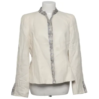 Blazer (Beige, Multicolored) from Giorgio Armani Cotton, Linen, Silk