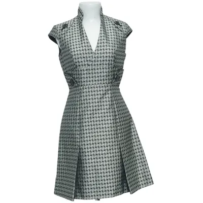 Kjole (Grå, Sort) fra Karen Millen Acetat, Polyester, Silke, Viscose