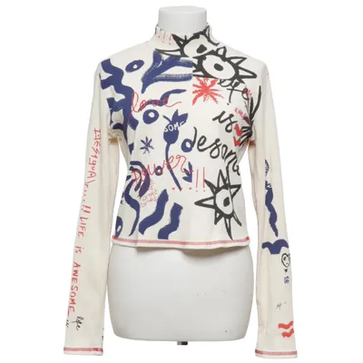 T-shirt à manches longues (Beige, Multicolore) de Desigual Coton, Élasthane