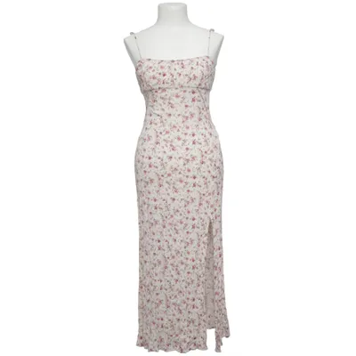 Maxikjole (Beige, Rød) fra Bershka Viscose
