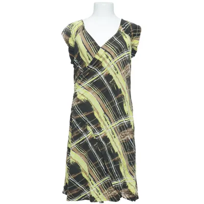 Jurk (Geel, Bruin, Zwart) van Friendtex Elastaan, Viscose