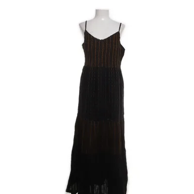 Långklänning (Svart, Gul) från Tu Bomull, Viskos