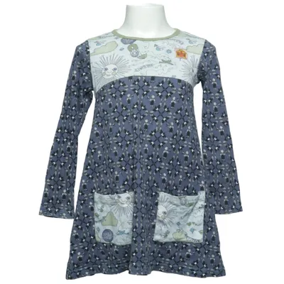 Jurk (Blauw, Groen, Wit) van Moderska Huset