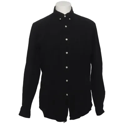 Buttondown-skjorta (Svart) från L'Homme Rouge Bomull, Linne
