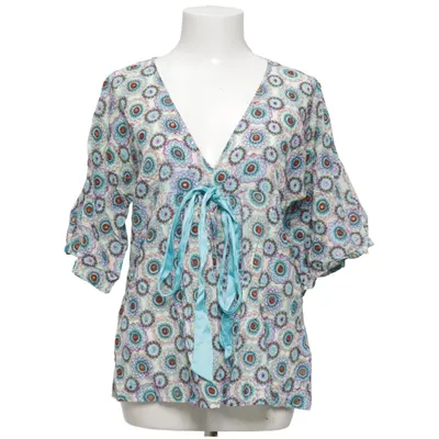 Top (Blue, White, Multicolored) from Antik Batik Cotton
