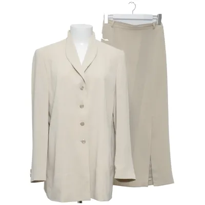 Jakkesæt med nederdel (Beige) fra Gerry Weber Acetat, Polyester