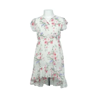 Omlottklänning (Vit, Flerfärgad) från Kids Star Elastan, Polyester