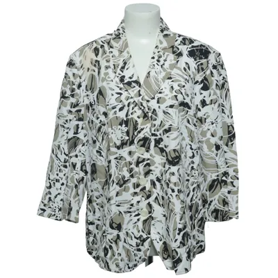Blazer (White, Black, Beige) from Habella Viscose