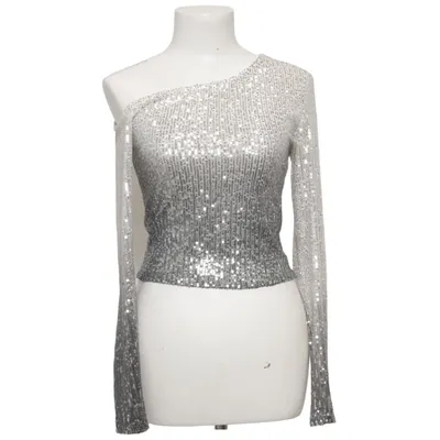 Top (Silber, Schwarz) von Amisu Elasthan, Polyester