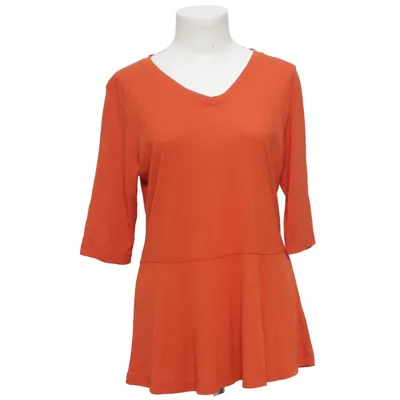 Peplum top (Oranje) van Masai Polyester, Viscose