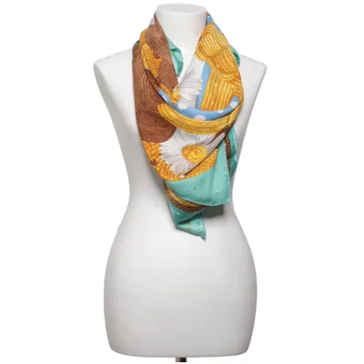 Sjal (Turkos, Flerfärgad) från Nina Ricci Silke