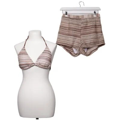 Bade Set (Braun, Beige, Weiß)
