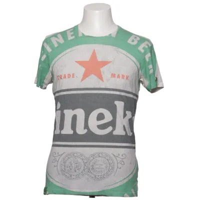 T-shirt (Green, White) from Heineken Cotton, Polyester