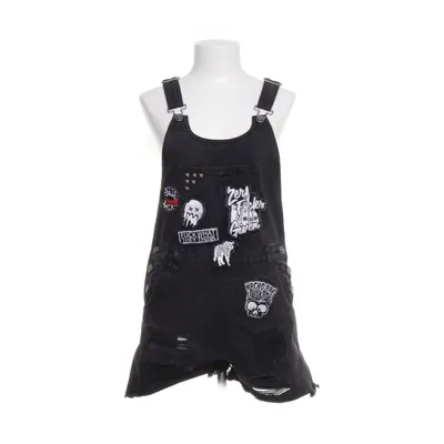 Hängselshorts (Svart) från Killstar Bomull, Polyester