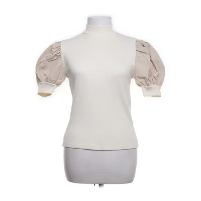 Top (Hvid, Beige) fra Zara Bomuld, Polyester