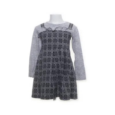 Dress (Gray, Black, White) from Origins Cotton, Elastane, Polyester