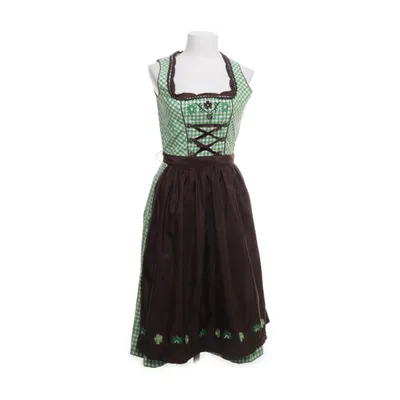 Dirndl (Green, Brown, White, Multicolored) from Lekra Cotton, Polyester