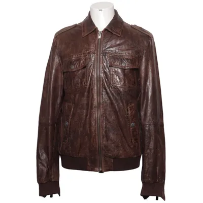 Veste en cuir (Marron) de Drykorn for Beautiful People Cuir, Coton