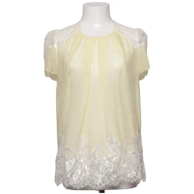 Top (Yellow, White) from By Malene Birger Polyamide, Silk