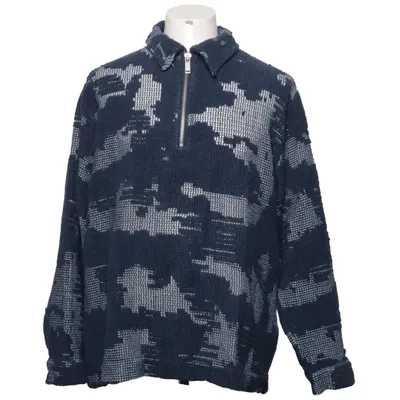 Sweater (Blue, White) from Oas Cotton, Polyester