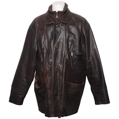 Veste en cuir (Marron) de Woodlands Cuir
