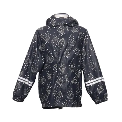 Regnjakke (Blå, Hvid) fra Kaxs by KappAhl Polyester, Polyurethan