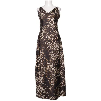 Robe longue (Noir, Beige) de Reserved Polyester