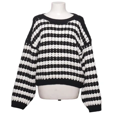 Sweater (Black, White) from Lindex Cotton, Polyester