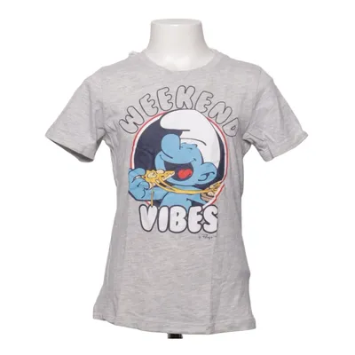 T-shirt (Grau) von The Smurfs Baumwolle, Viskose