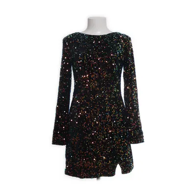 Cocktailklänning (Svart, Flerfärgad) Polyester