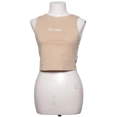 Sport tanktop (Beige) van Smilodox Katoen, Elastaan