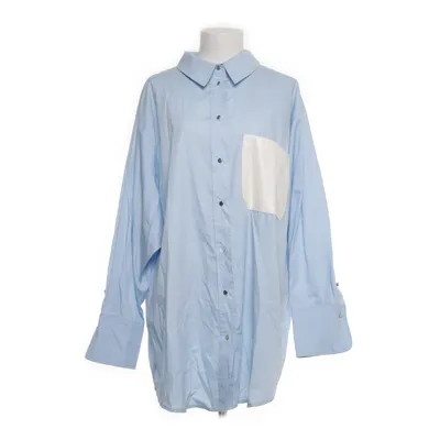 Shirt (Blauw, Wit) van River Island Plus Katoen, Polyester, Polyurethaan