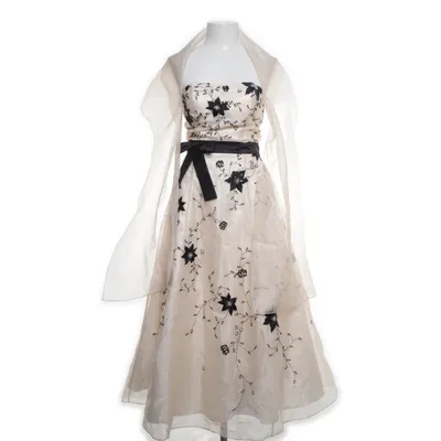 Aftonklänning (Beige, Svart) från Niente