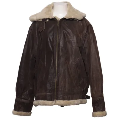 Shearling jacket (Brown, Beige) from Saki Acrylic, Leather